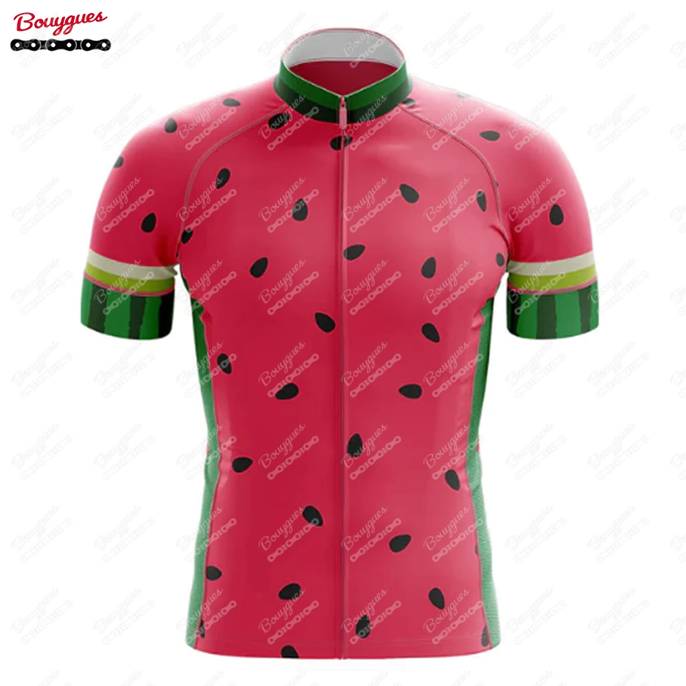 thumbnail image 1 of Maillot de ciclismo de la serie Fruit para hombre, manga corta, reflectante, para ciclismo de montaña, equipo profesional de descenso, nuevo, 1 of 5