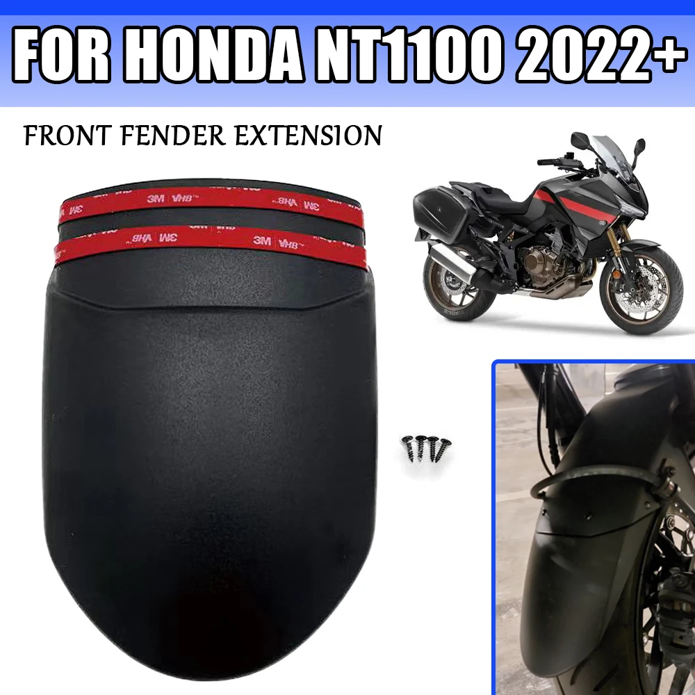 

For Honda NT 1100 NT NT1100 2022 2023 Motorcycle Accessories Front Wheel Fender Mudguard Extender Extension Guard Cover Hugger