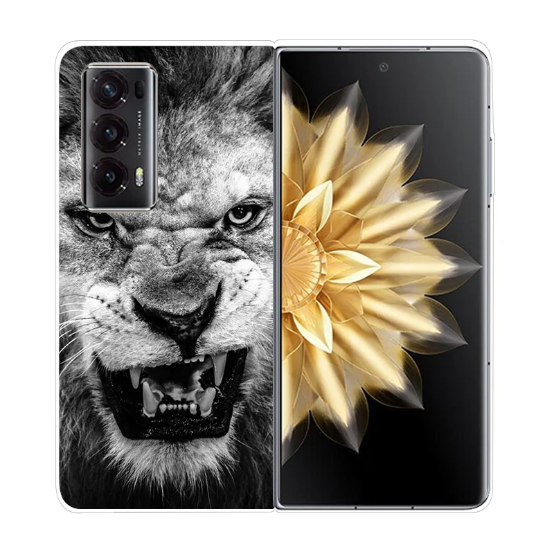 Durable Clear Hard Shell Phone Case - Shockproof & Foldable Design