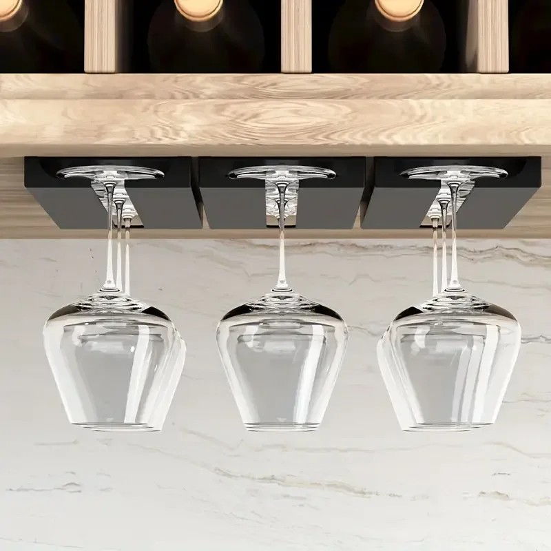 Multi Functional Kitchen Bar Storage Rack Under The Wine Glass Rack Cabinet, Kitchen Storage Cabinet Storage Rack 3
