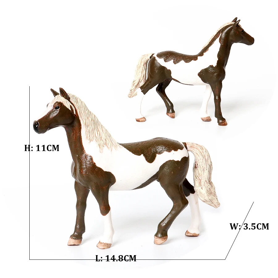 Figura di animale a forma di cavallo, set per equitazione, set per equitazione in miniatura, set di giocattoli a forma di cavallo, figura di animale realistica con cavaliere per diorama o esposizione