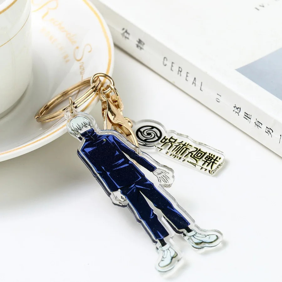 Anime Jujutsu Kaisen Acrylic Keychain Vintage Gojo Satoru Itadori Yuji  Fushiguro Ryomen Sukuna Pendent Keyring Collection