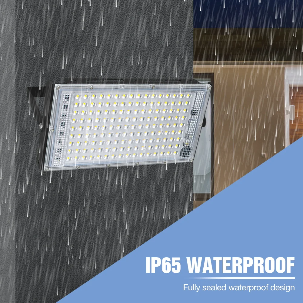 Flood Light LED Spotlight Outdoor Garden Lighting IP65 Waterproof Street Lamp LED Exterior Wall Lamp 220V Reflector Floodlight