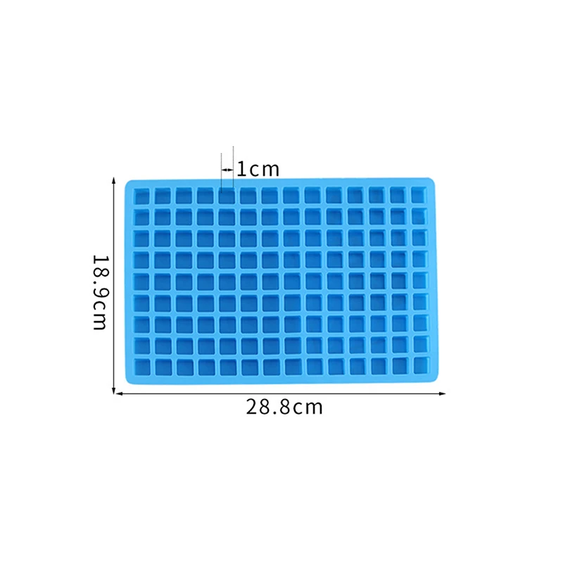 1PC 126 Cavity Chocolate Silicone Mold Ice Cube Mold Fondant Patisserie Candy Bar Mould Cake Mode Decoration Kitchen Party DIY