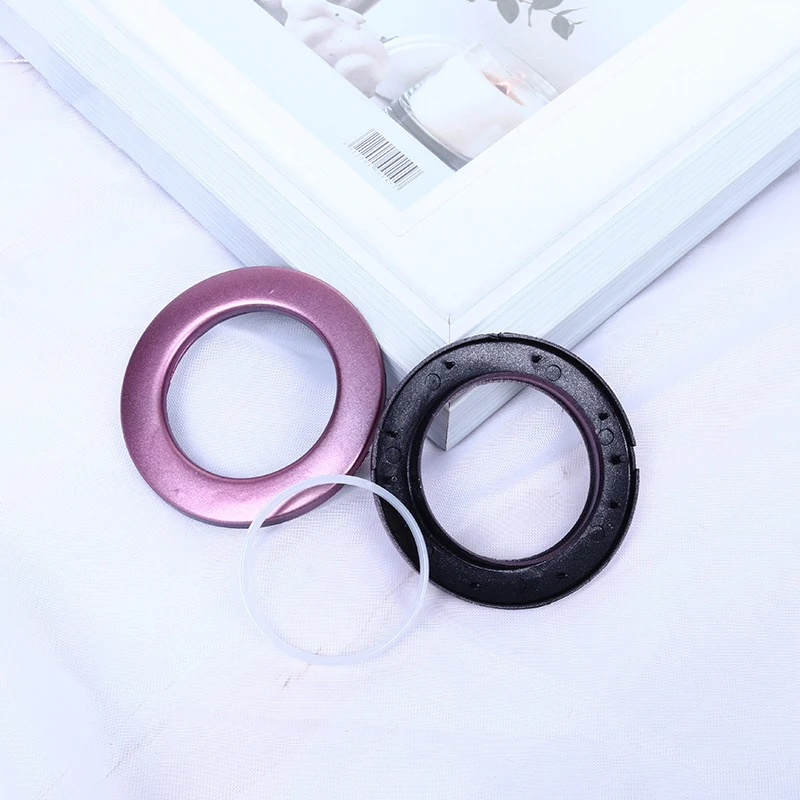 Elegant Purple Ring Set: Premium Mute Eyelet Curtain Accessories
