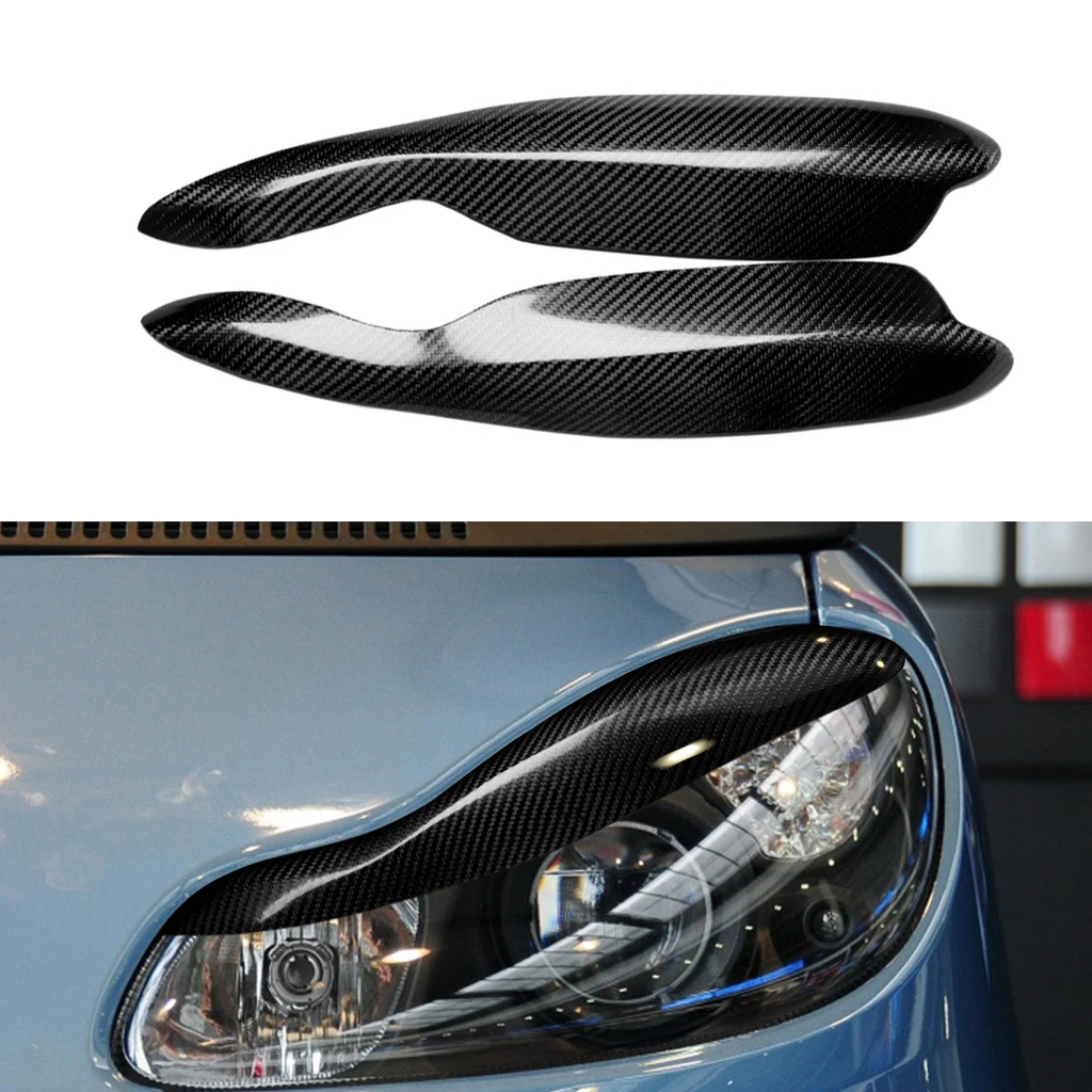 Car Headlight Lamp Eyebrow Eyelid Eyebrows Sticker For MercedesBenz