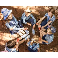Collection Denim Rayé Ali Plus SS26 : Jupes, Pantalons et Combinaisons en Denim pour Adolescents, Tenues Assorties pour la Famille 2
