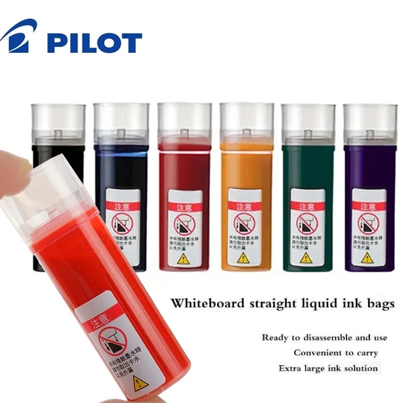 Pilot Replace Ink Stationery Whiteboard Pen Color Direct Liquid Eco-Ink Easy Installation Draw Student Supplies whiteboard pen ink 1/2pcs