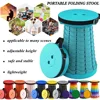 2025 Hot Portable Folding Telescopic Stool Lightweight Plastic Subway. Queuing Chair and Outdoor Camping Fishing with Carry Bag 2
