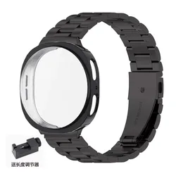 Stainless Steel Metal Watch Strap with Protective Case - Premium Adjustable Bracelet - Watch 8 40mm (3)