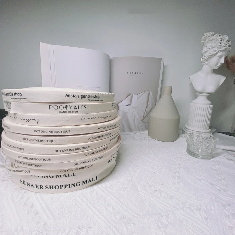 Whole roll Cotton Ribbon Wedding Decorate Handmade Mark Label Cake Flower Store Gift Package
