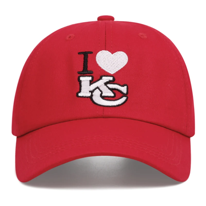 

I LOVE KC шляпа c вышивкой, для отца мужские женские спортивные бейсболки тень шляпа