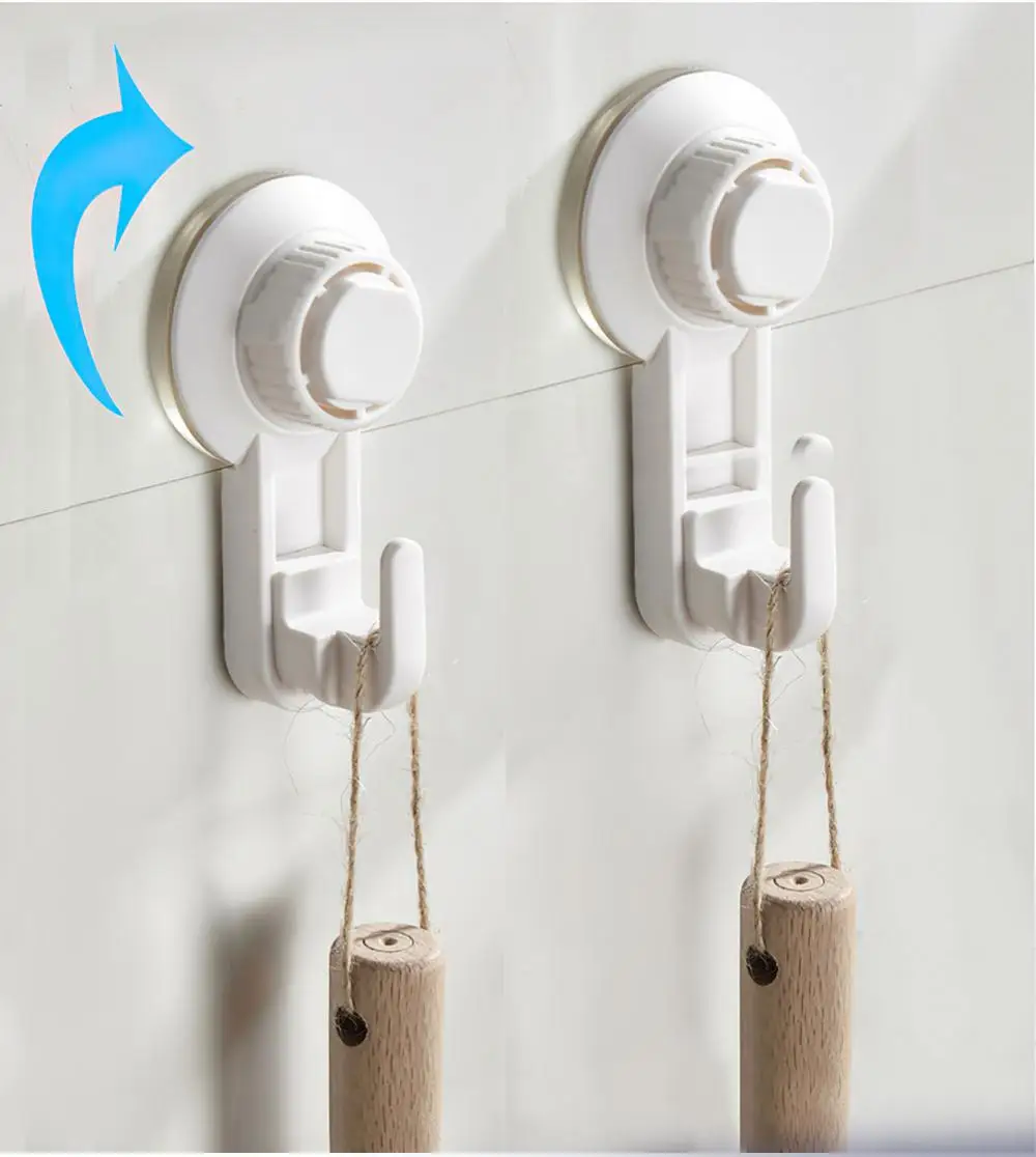 Description Picture 6 of itemStrong Suction Cup Hook Free Punch Suction Cup Clothes Hook Bathroom Kitchen Vacuum Hook Multi-Purpose Hooks