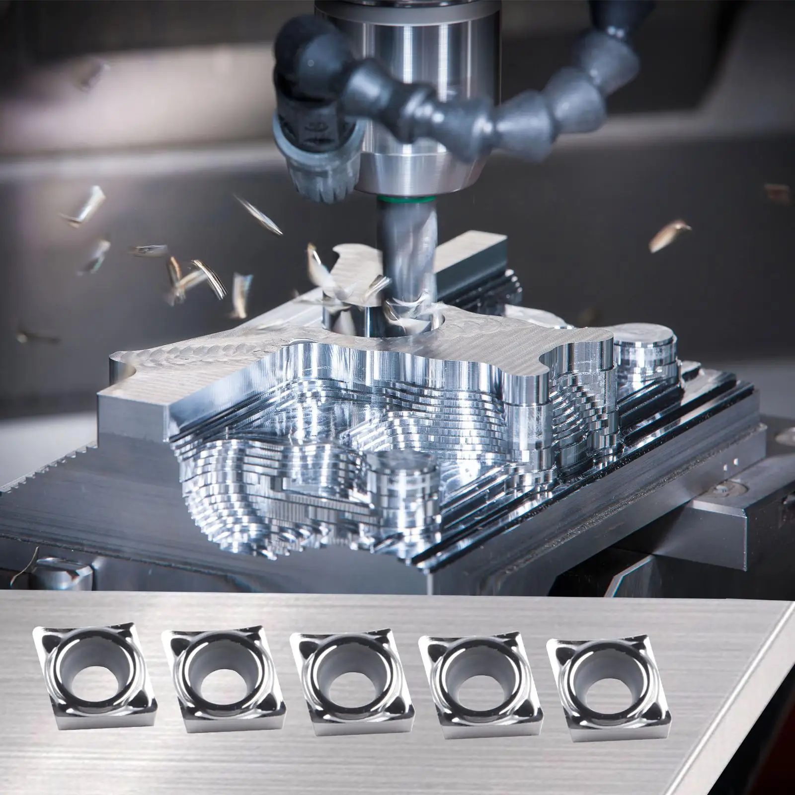 

Reliable Carbide Aluminum Turning Inserts Pack of 10 CCGT060202 AK Inserts with Manual Inspection for Accuracy