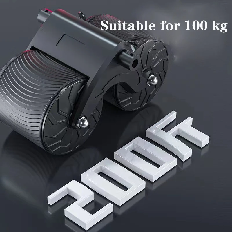 Ab Roller Wheel Automatic Rebound With Elbow Support For Home Exercise