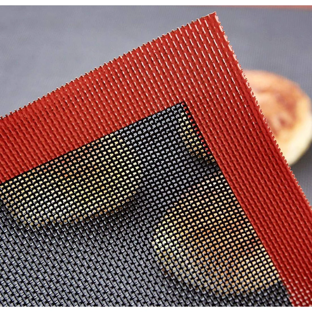 Silicone Grill Mat 3 size Baking Tray Breathable BBQ Cookie Bread Mat Oven Microwave High Temperature Baking Kitchen Tools bbq grill mat silicone baking tray silicone baking mat
