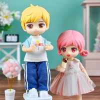 Ymy Doll Ob11 Movable Joint Girl Boy Doll Gsc Face 1/12Bjd Figures Anime Model Surprise Dolls With Doll Head, Body, Clothes 1