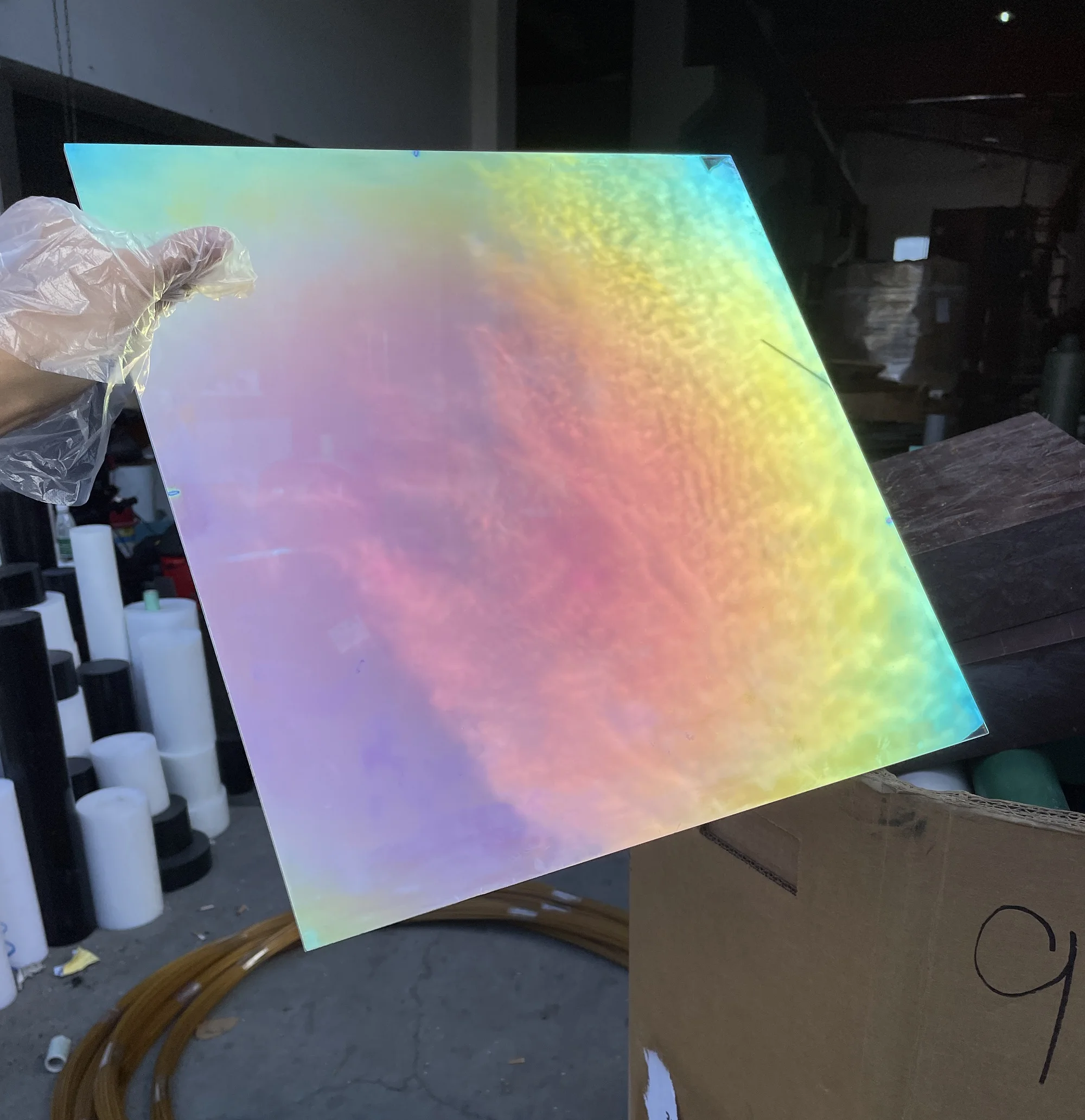 2mm 3mm Iridescent Colorful Laser Plexiglass Rainbow Acrylic PMMA  Sheet,Electroplate Board For DIY/Advertising/Decoration