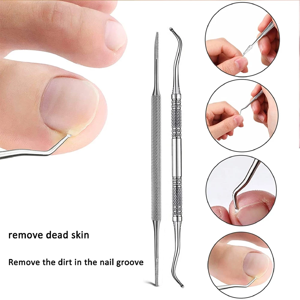 Nail Cleaner Set Cuticle Removal Kit Nail Files Foot Cleaning Tools Foot Care Set