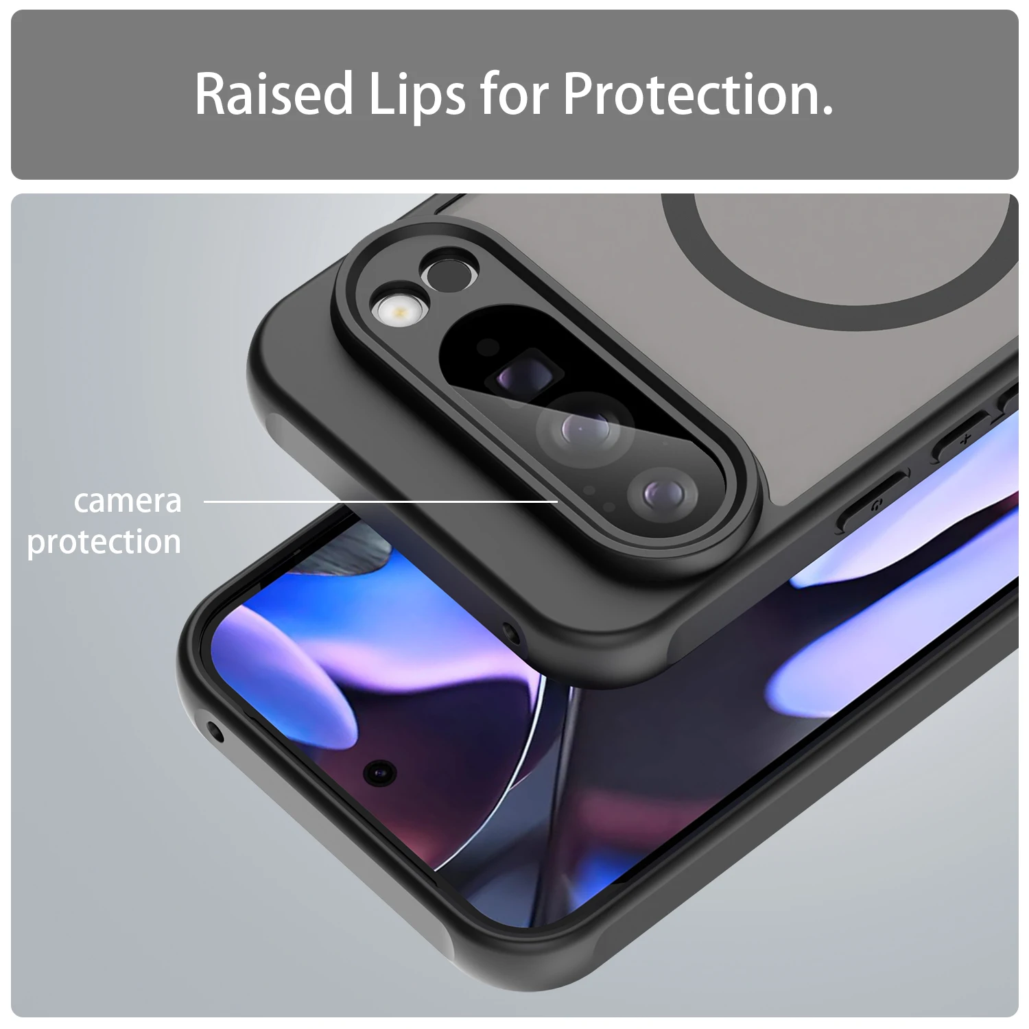 Matte Transparent Magnetic Wireless Charging Phone Case