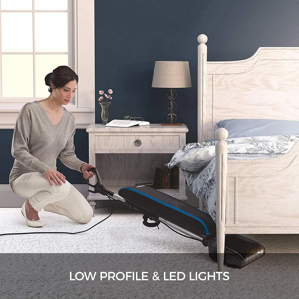 Bagged Upright Vacuum Cleaner, Lightweight, For Carpet and Hard Floor, UK30205PC, Blue 3
