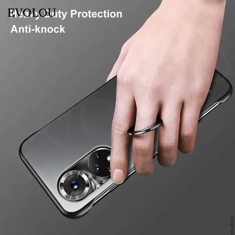 Frameless Matte Hard PC Translucent Back Cover Phone Case