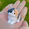 Handmade Silicone Cute Cat Kitten Super Soft Taba Squishy mochi stress relief squishy fidget toy Mini cat ornament 1