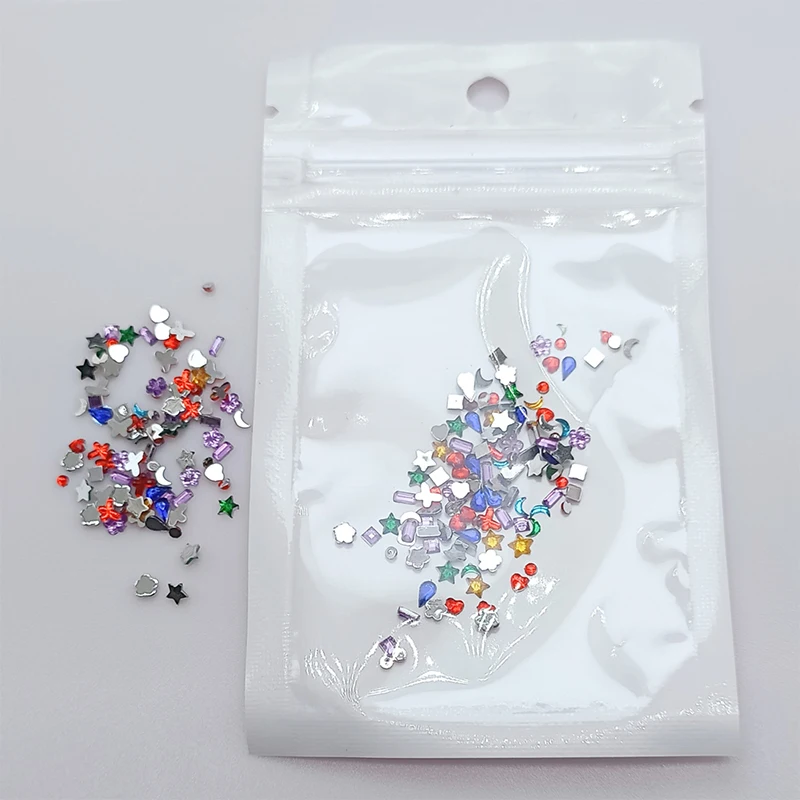 **1 박스 아크릴 초박형 치과용 드릴 평평한 바닥 특수 모양 얇은 시트 치과용 드릴 다채로운 구강 장식