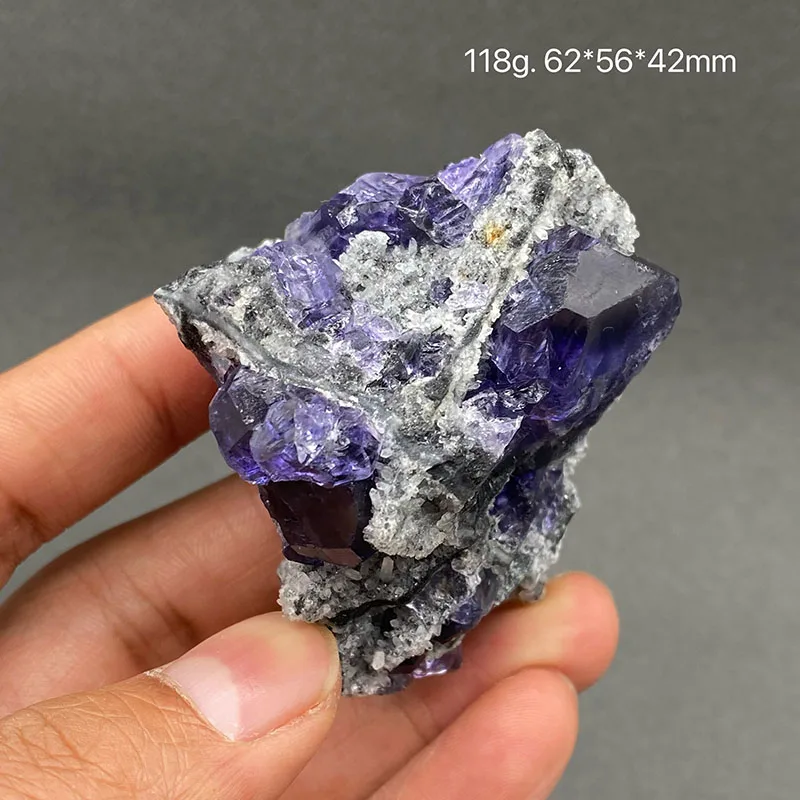 100% natural tanzanite blue fluorite raw mineral specimen healing crystal