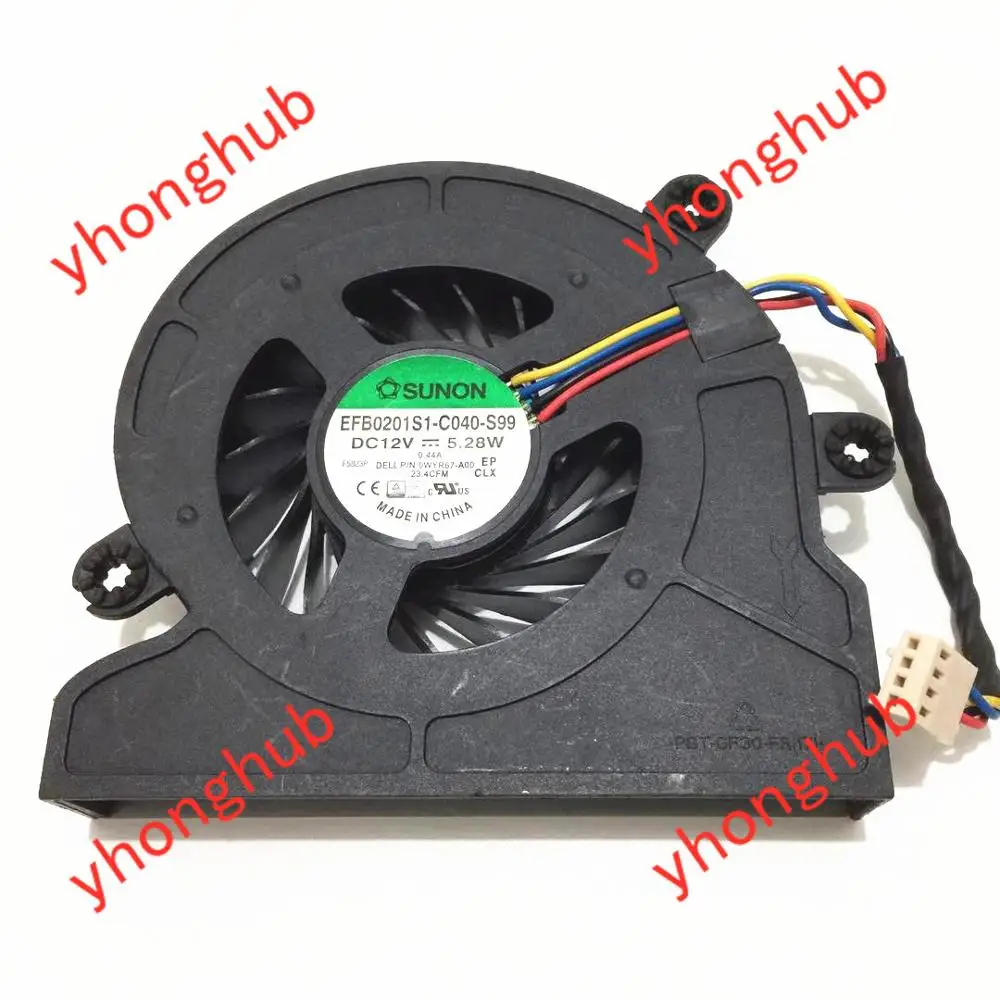 

SUNON EFB0201S1-C040-S99 0WYR67 DC 12V 5.28W Server Cooling Fan
