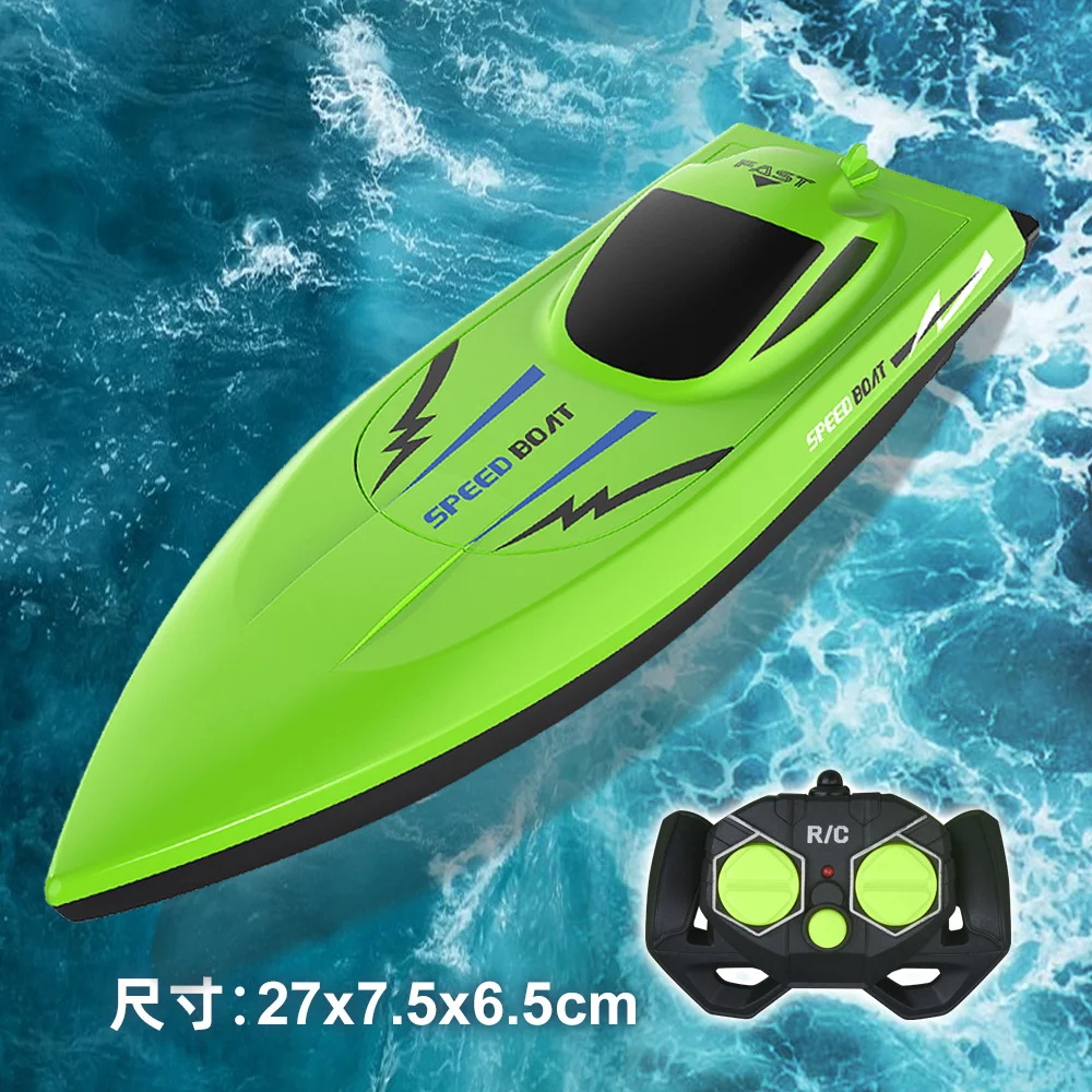 Fernbedienung Boot Für Kinder Wasserdichte Fernbedienung Spielzeug Schnelle Fernbedienung Boot Leichte Wasser Racer RC Boote Pool Spielzeug