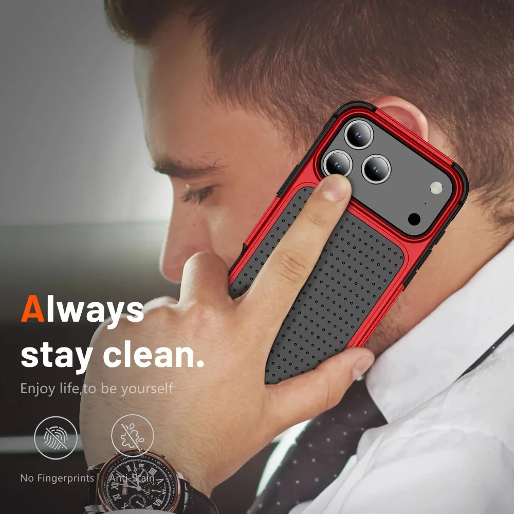 Enhanced Hybrid Armor Phone Case - Military Grade Protection with TPU+PC Anti-Drop Cover, Includes Packet Box