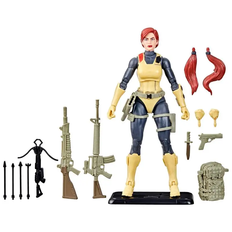 

Original G.i. Joe Classified Series Retro Cardback Scarlett, Collectible 6-Inch Action Figure with 17 Accessories F9675