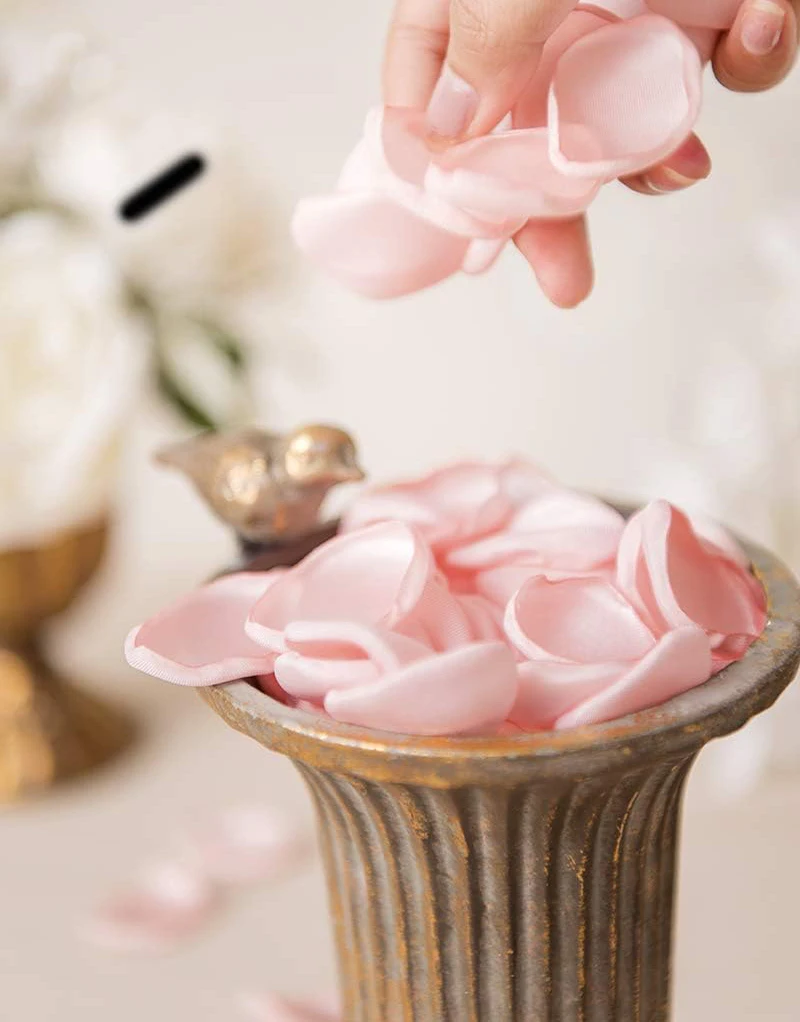 Silk Satin Rose Petals Handmade Artifical Flowers Wedding Accessories Party Decoration 100pcs/bag