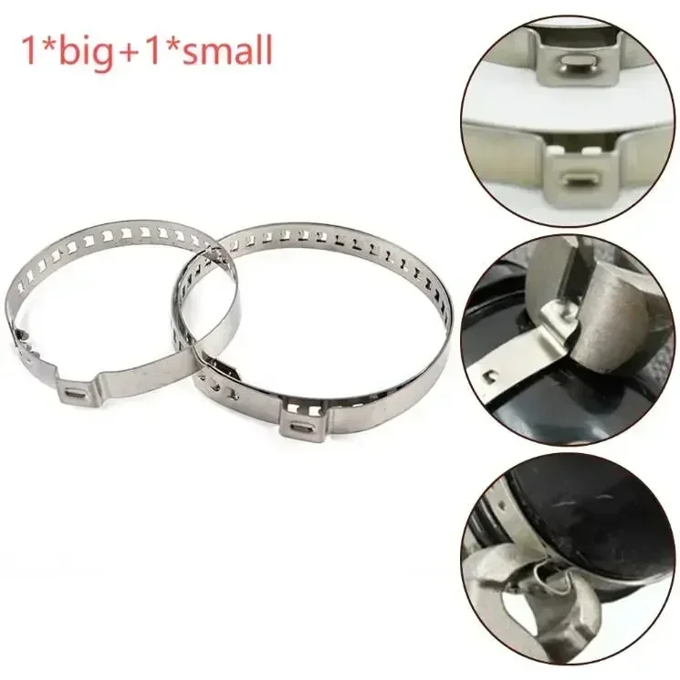 2/10/12Pcs Axle CV Joint Boot Clamp Kit Stainless Steel Driveshaft CV Boot Crimp Clips Adjustable 32-41mm 70-127mm