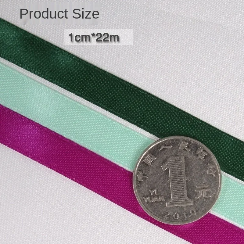 Wedding Birthday Party Decorative Satin Ribbons 1cm 22Meters satin ribbons satin ribbon ribbon decoration ribbon supplies