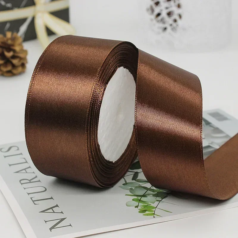 Elegant Satin Ribbons for Decoration and Crafting - 25 Yards