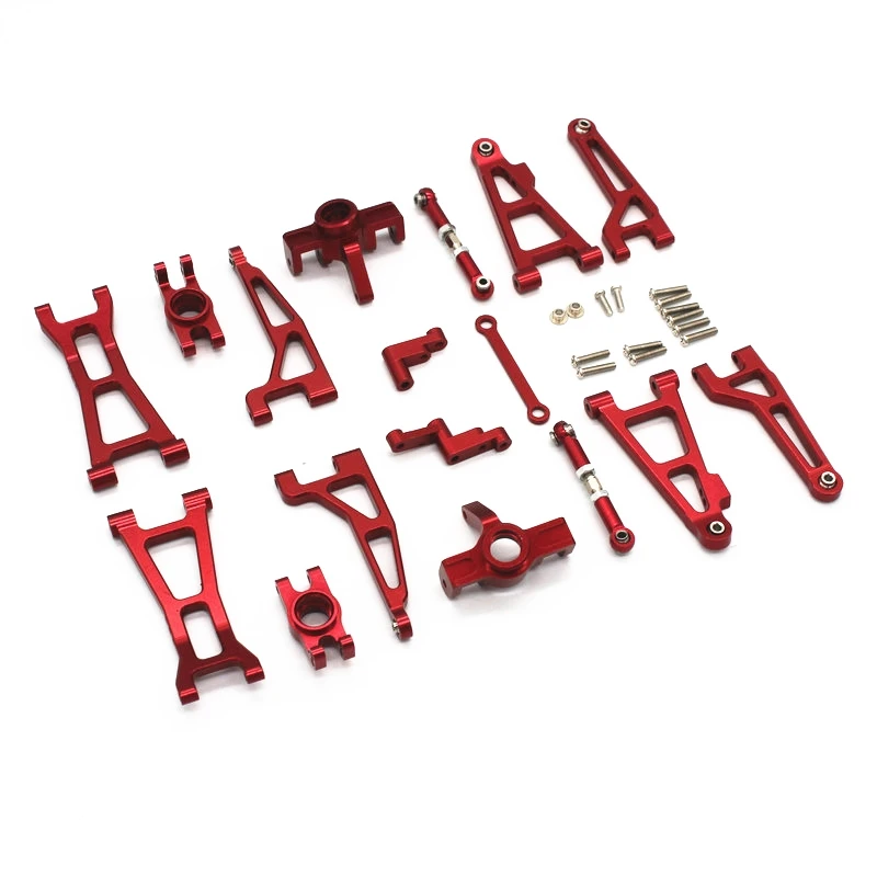 KLKNE Ensemble Bras Suspension Et Arbres Transmission Métal Pour HBX 16889 16889A 16890 SG1601 SG1602 - Upgrade RC 1/16