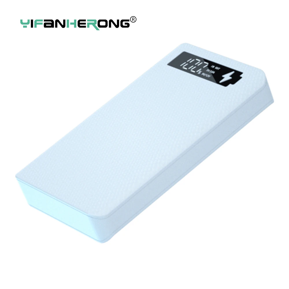 빠른 충전 버전 분리형 파워 뱅크 케이스, 듀얼 USB 휴대폰 충전, QC 3.0 PD DIY 쉘 18650 배터리 홀더, 6*186..