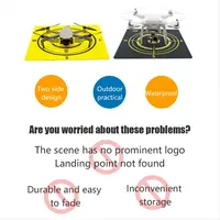 Drone Coordinate Pad 43cm for Avata 2 / 3 Pro Drone Landing Pad Coordinate Pad PU 3
