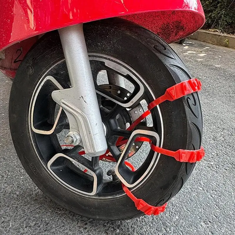 For Refer To Description Motorcycle Snow Chains Nylon Tire Zip Ties For Snow Extrication Chain Winter Driving Non-Slip
