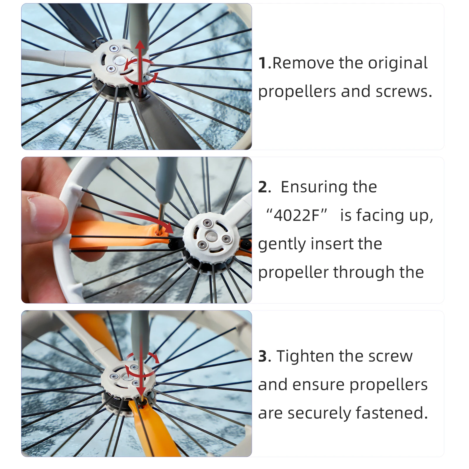 Drone Propeller Drone Propellers Drone Propeller Blades Propeller Replacement Parts Colorful Replacement Propellers For DJI FLIP 8pcs Propellers For DJI FLIP Convenient Installation Accessories