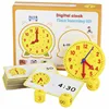 Children Montessori Clock Educational Toys Hour Minute Second Cognition Matching Puzzle Toys Kids Early Preschool Teaching Aids 1