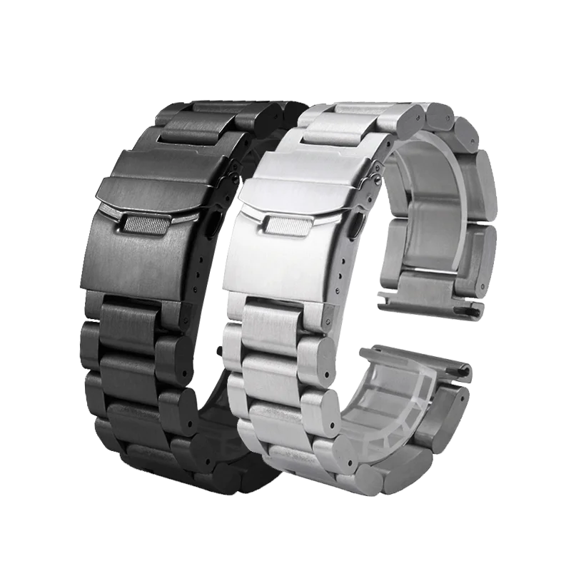 

For Panerai Watchbands Pam441 Pa111 Series Men's Thickening Steel Belt Stainless Steel Butterfly Folding Buckle Accessories