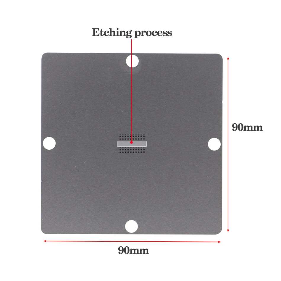 12/14/21pcs BGA memory template90mmx90mm DDR2-3  DDR3-2 DDR5 BGA96 BGA78 DDR4 memory chip repair template leakage bead fixture — view 5