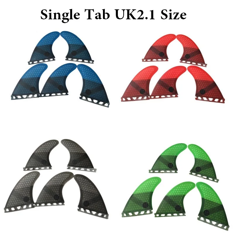 Surfboard Fins M/UK2.1 Surf Fins Tri Fins Quad Fins Set For Surfing Double Tabs/Double Tabs 2/Single Tab Fins For Sup quilhas