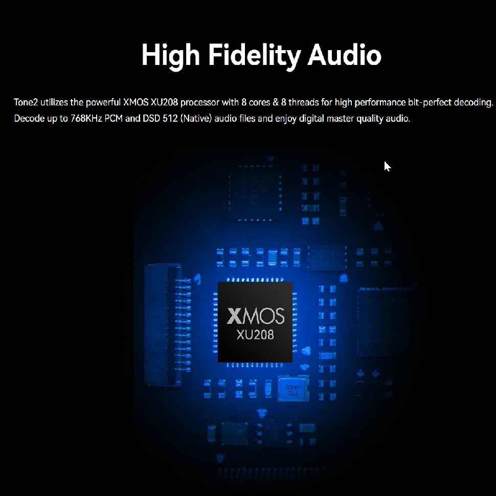 Khadas Tone2 DAC Hi-Fi Mini Desktop Audio Converter USB/S/PDIF Input