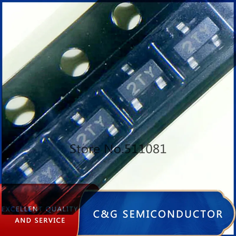 100PCS SMD S8550 2TY CHIP Transistor PNP SOT-23 TRANSISTOR