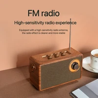 Retro Portable Wireless Bluetooth Speaker High-Quality Powerful Stereo Sound Box Vintage FM Rechargeable MP3 Player - Image 5