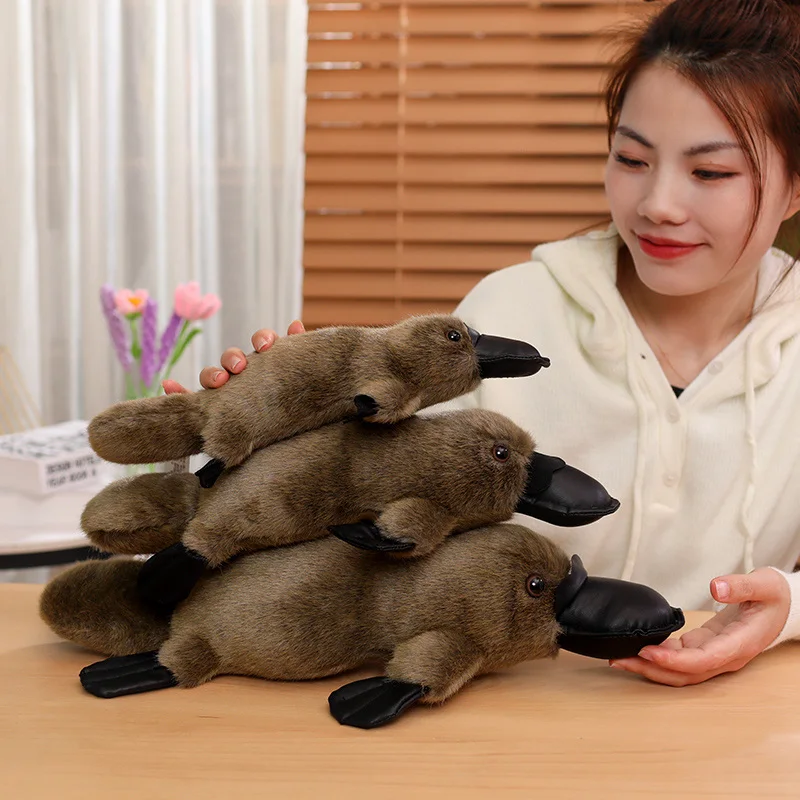 Hot 1pc Australian Animal Cute Platypus Plush Doll Emulational Platypus Duck Ornithorhynchus Soft Toys